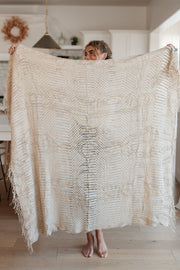 Graham Blanket Single Cuddle Size in Beige
