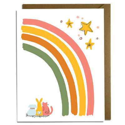 Blank Friendship Rainbow Card