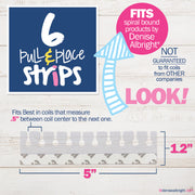 Pull & Place Snap-in Twin Coil Adhesive Strips | Pack of (6) | All Bright & Cheery - Denise Albright® 
