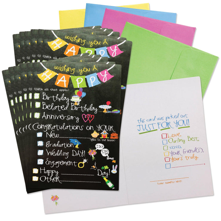 Funny Greeting Cards Boxed Set | All Occasions | Cards, Gift Tags & Gift Stickers - Denise Albright® 