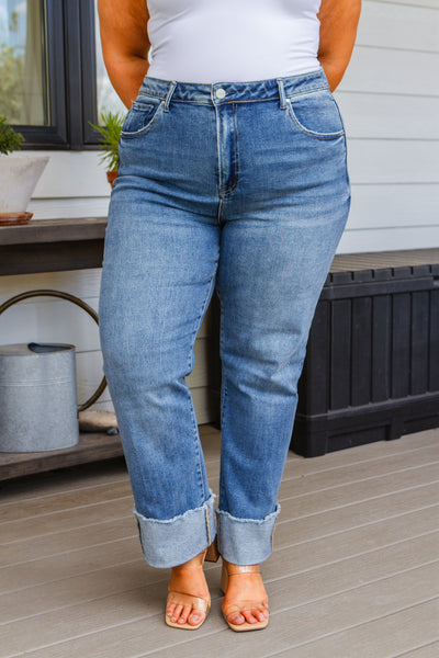 Jones High Rise Cuffed Straight Jeans-- Use the code SPRINGJB for 20% off!