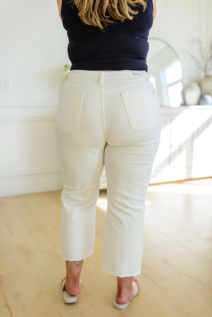 Judy Blue Not Too Salty High Rise Wide Leg Cropped Jeans-- Use the code SPRINGJB for 20% off!