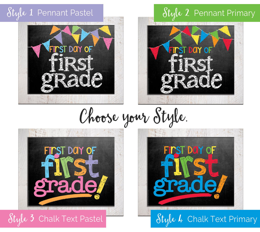 back to school photo props - grade, school, first day of school, last day of school, cute, easy, pictures